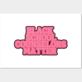 Black School Counselors Matters Posters and Art